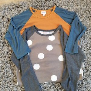 2 lularoe Randy shirt size medium